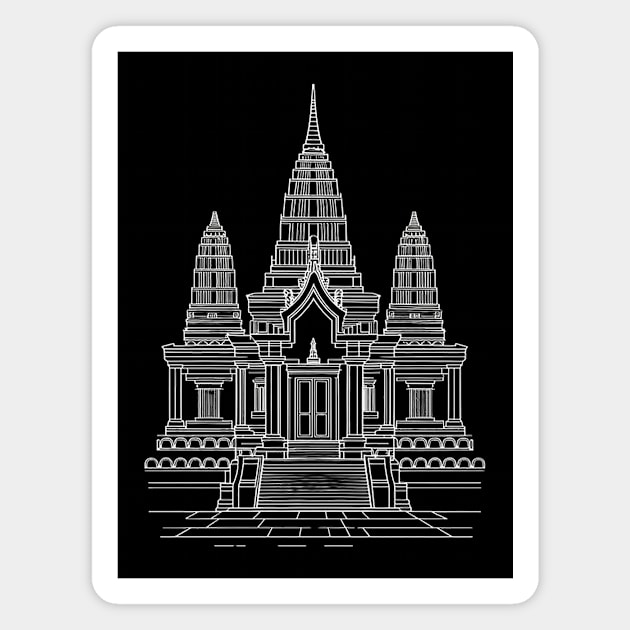 SIEM REAP IN CAMBODIA Magnet by likbatonboot